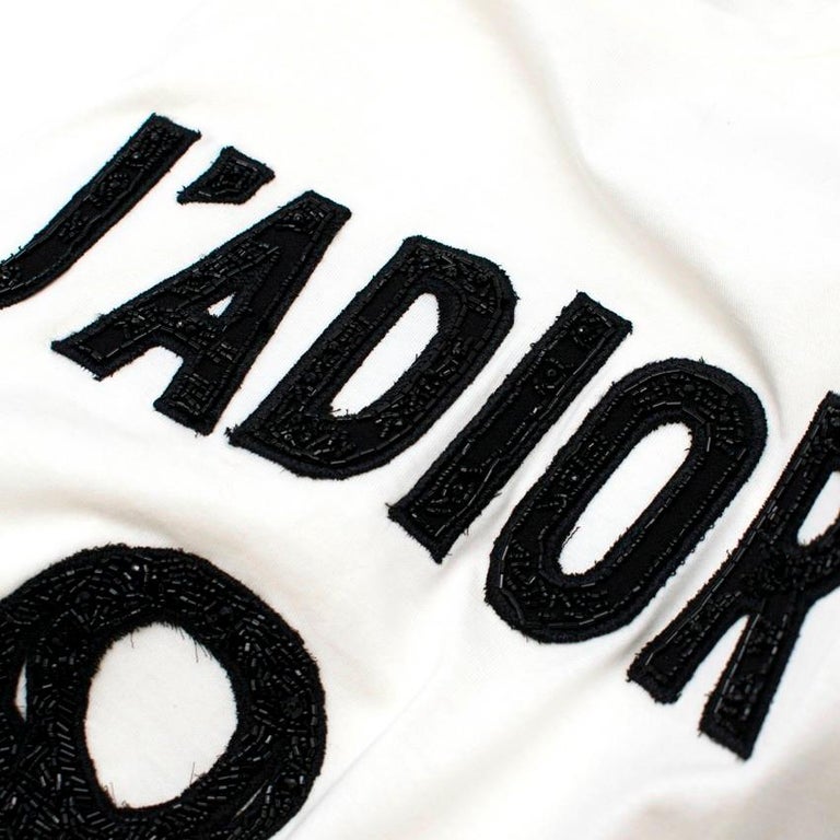 Dior Black Embellished J'adior 8 T-shirt SIZE S at 1stDibs | j'adior 8