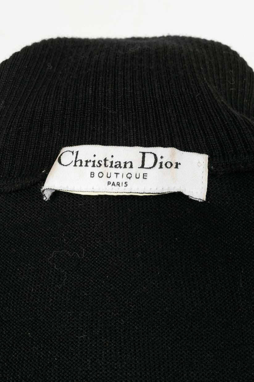 Dior Black Embroidered Sweater For Sale 2