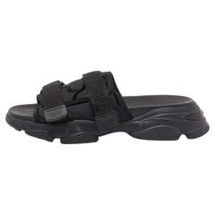 Dior Black Fabric D-Wander Sandals Size 40