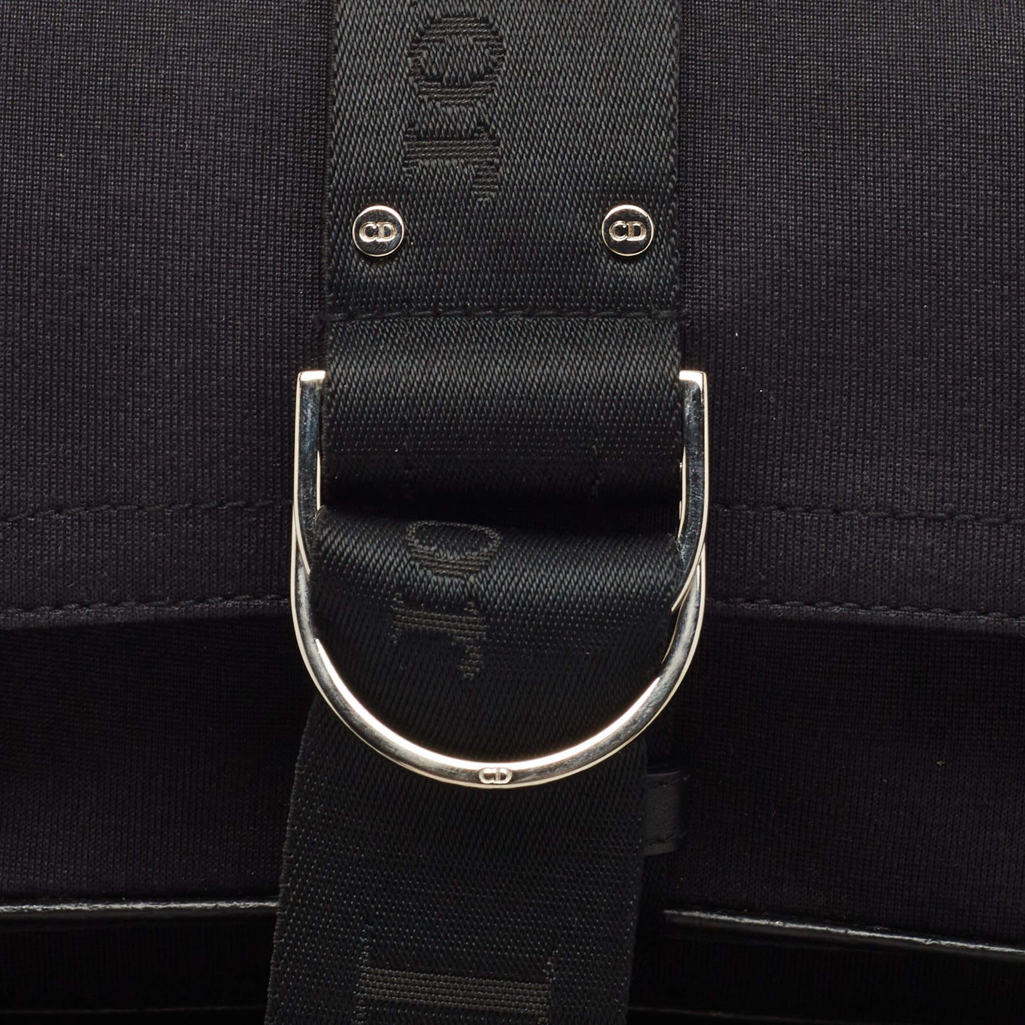 Dior Black Fabric Hardcore Shoulder Bag In Good Condition In Dubai, Al Qouz 2