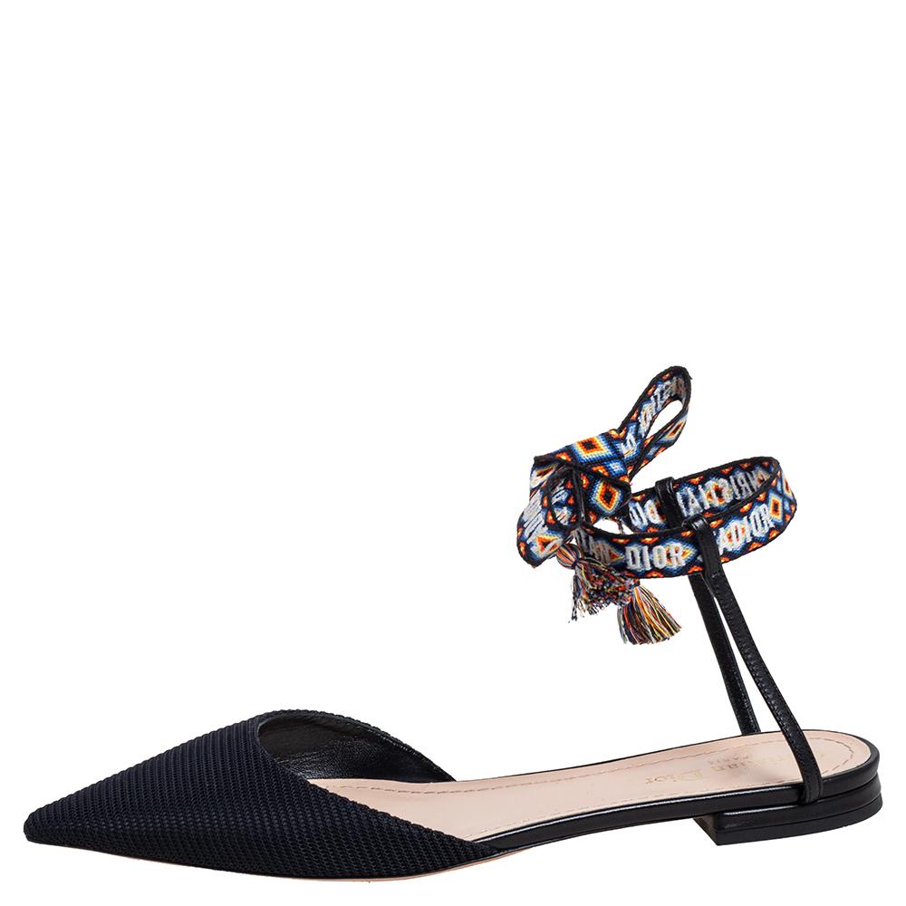 This popular design from Dior is for days when you wish to look stylish without your heels. They are designed as pointed toes using canvas and colorful 