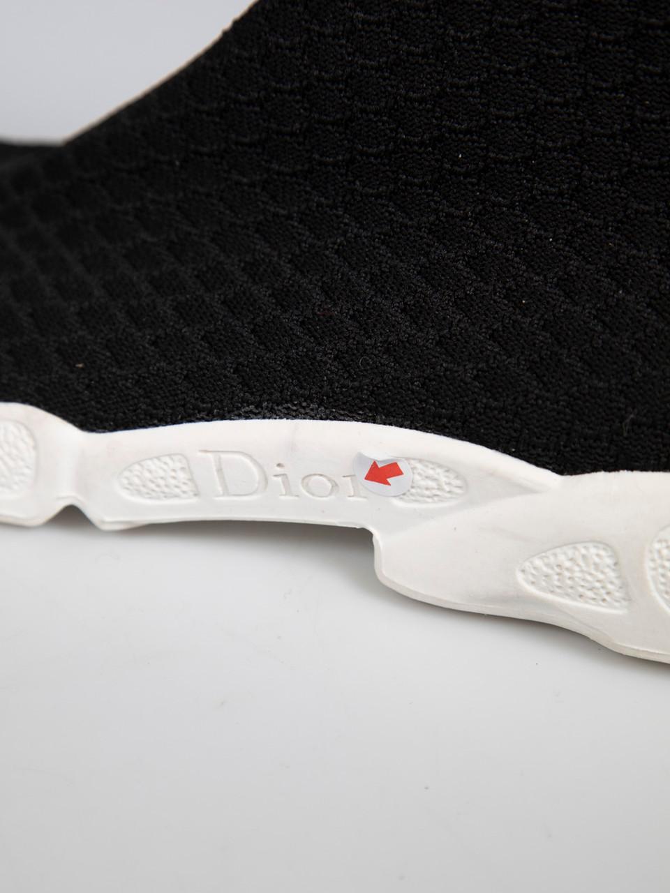 Dior Black Fusion Technical Knit Trainers Size IT 39 For Sale 4