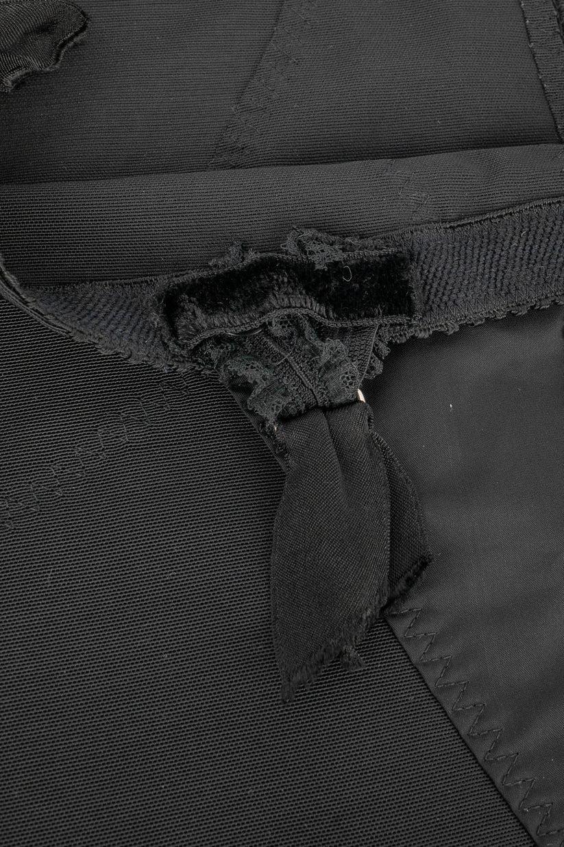 Dior Black Garter Belt / Girdle In Excellent Condition In SAINT-OUEN-SUR-SEINE, FR