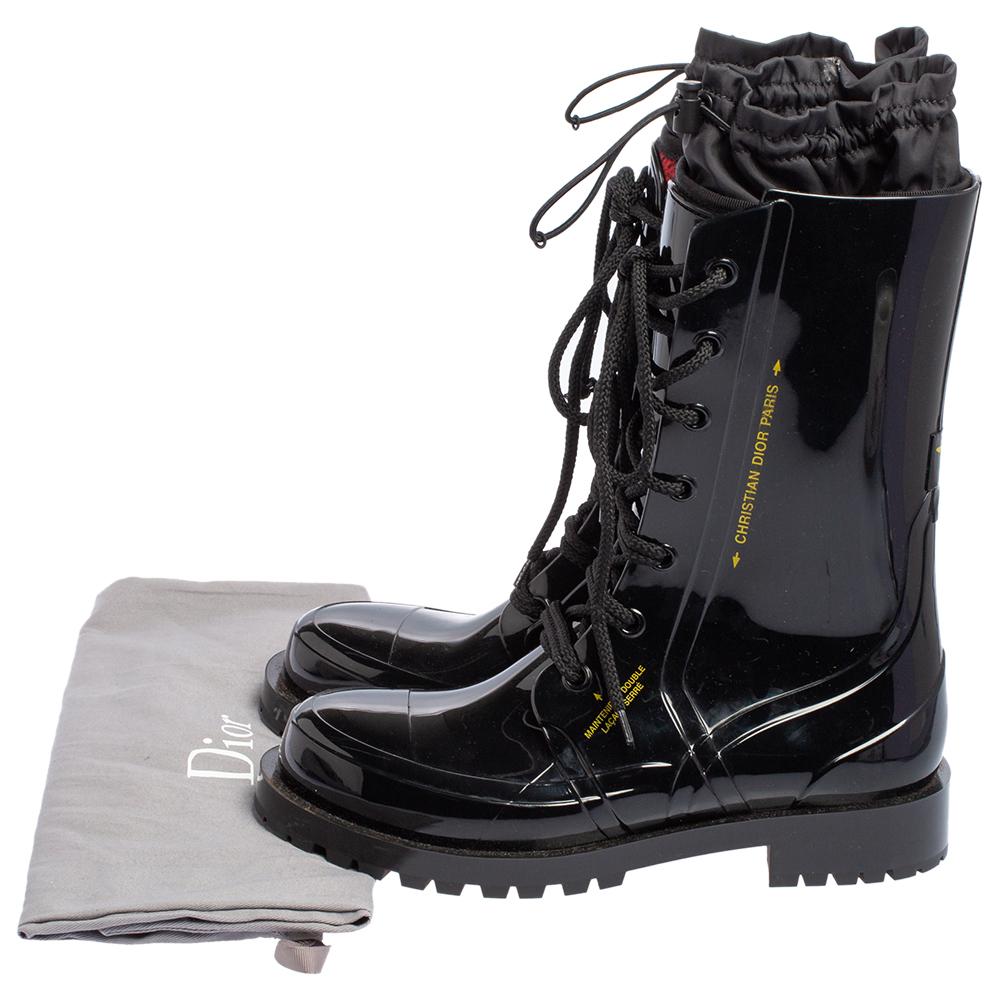 Christian dior rubber boots hotsell