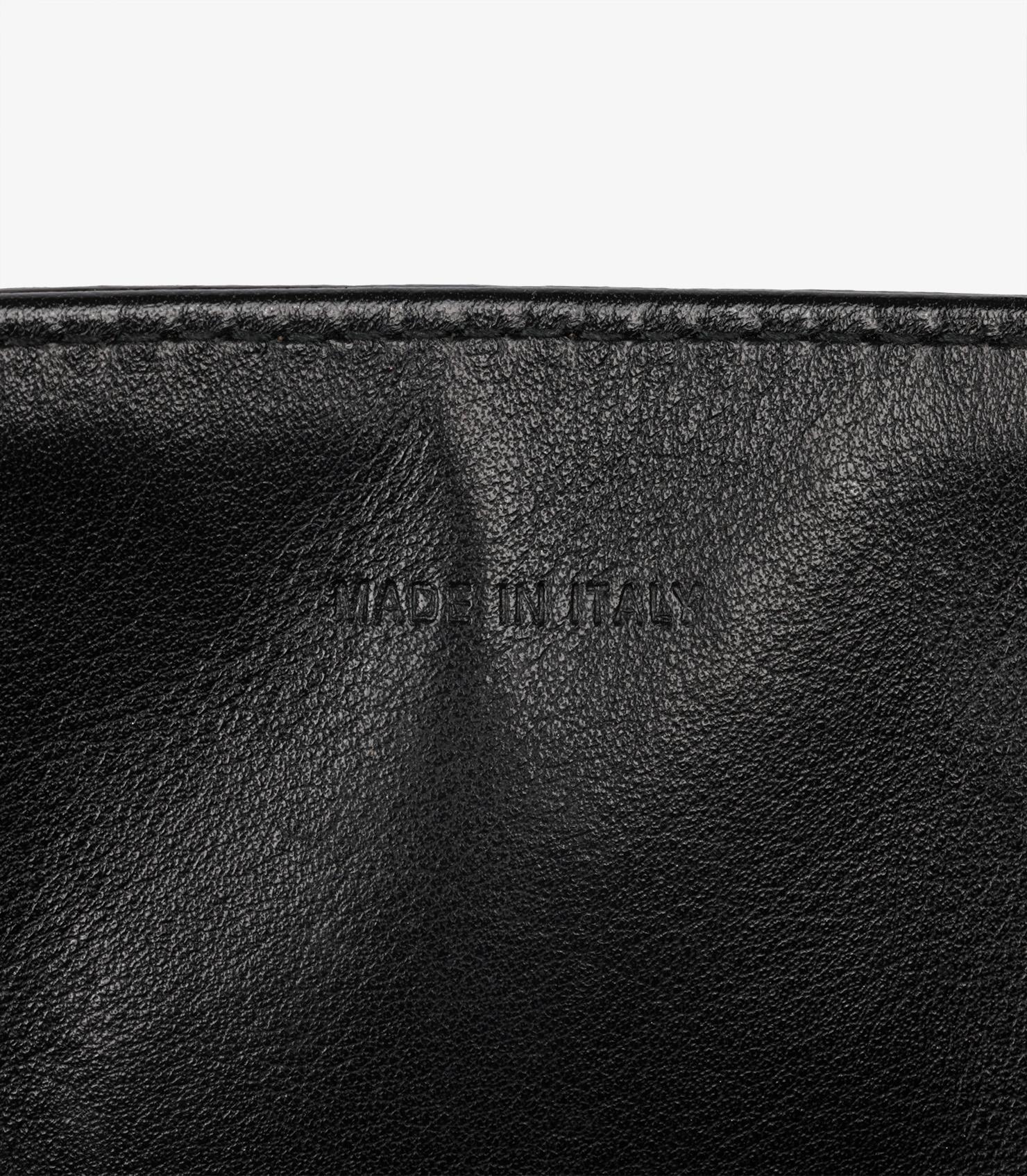 Dior Black Grained Calfskin Leather Diorever Flap Tote en vente 7