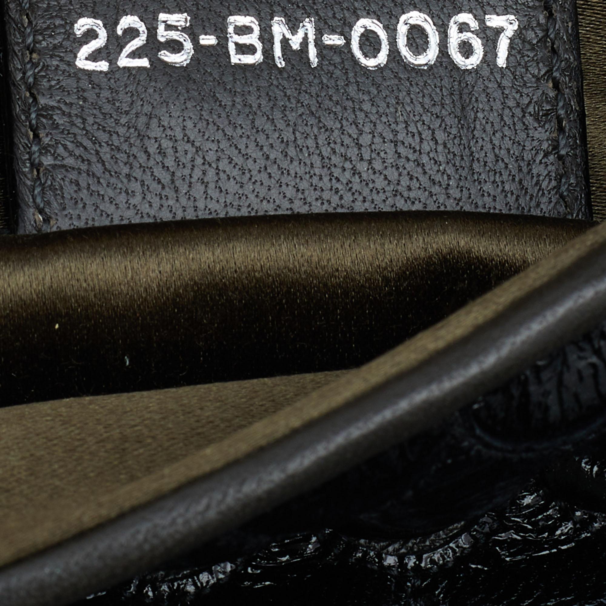 Dior Black/Grey Fish Scale Leather Clutch 3