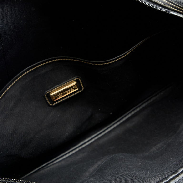 Dior Black Coated Canvas and Leather Vintage Briefcase at 1stDibs