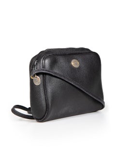 Dior Black Honeycomb Leather Crossbody Bag