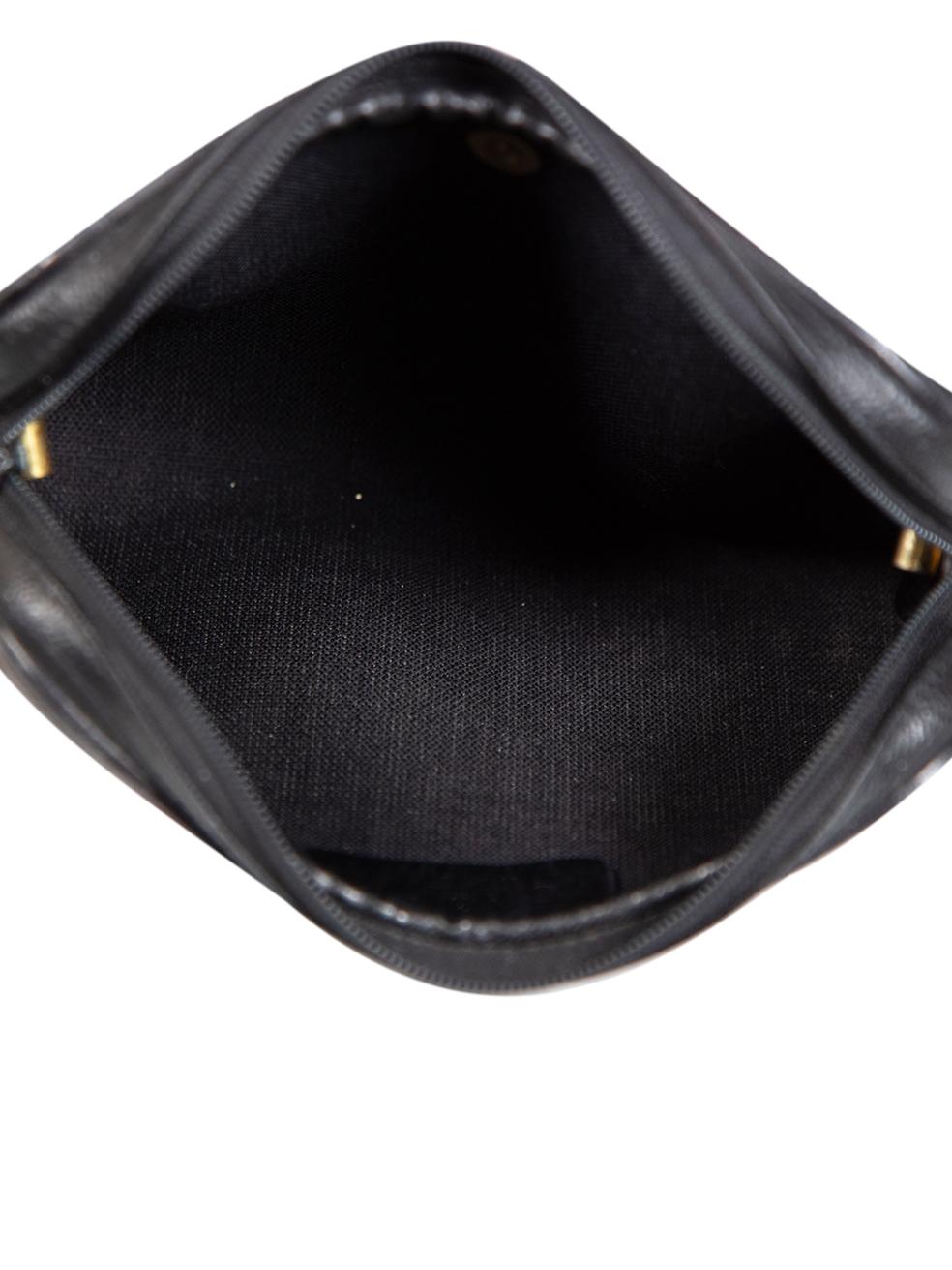 Dior Black Honeycomb Leather Crossbody Bag For Sale 1