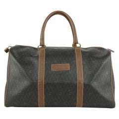 Dior Black Honeycomb Trotter Boston Duffle Bag 1CD106