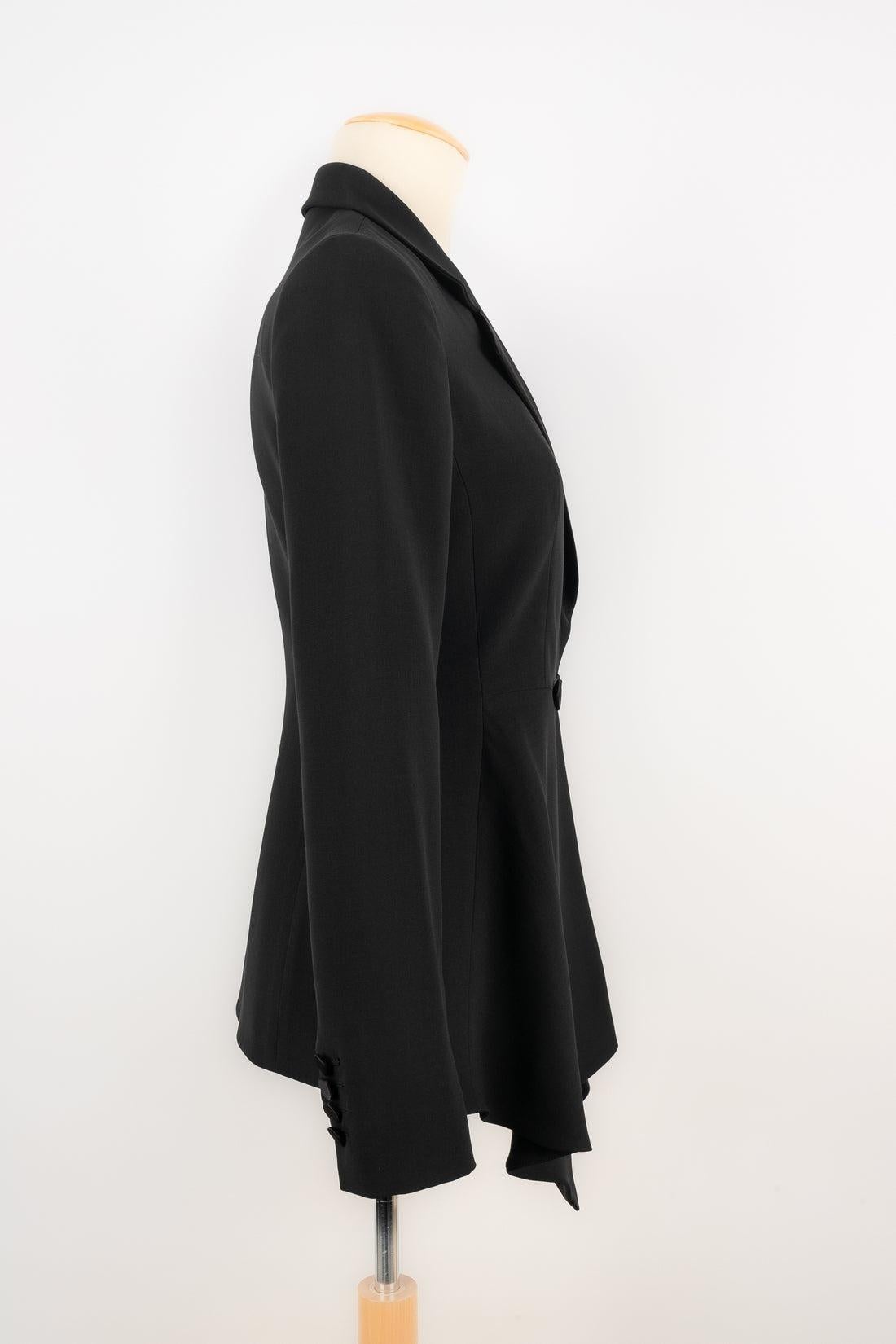 Women's Dior Black Jacket with a Satin Lapel For Sale