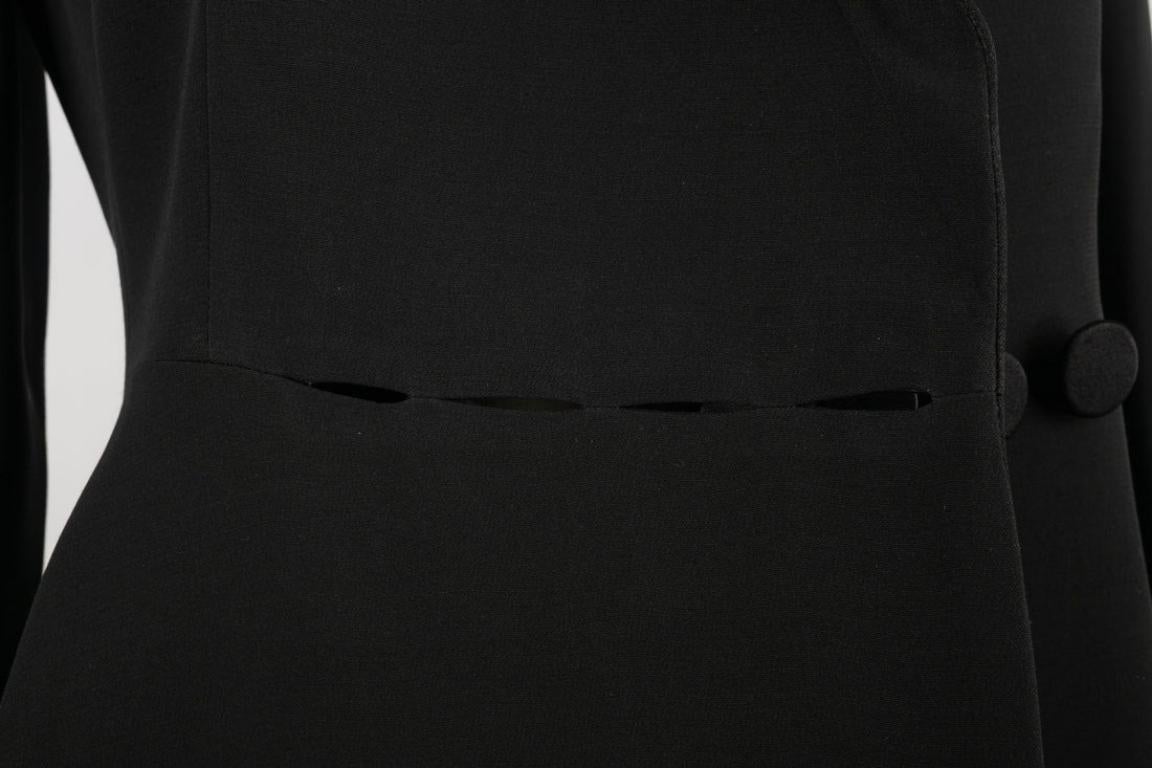 Dior Black Jacket with a Satin Lapel For Sale 2