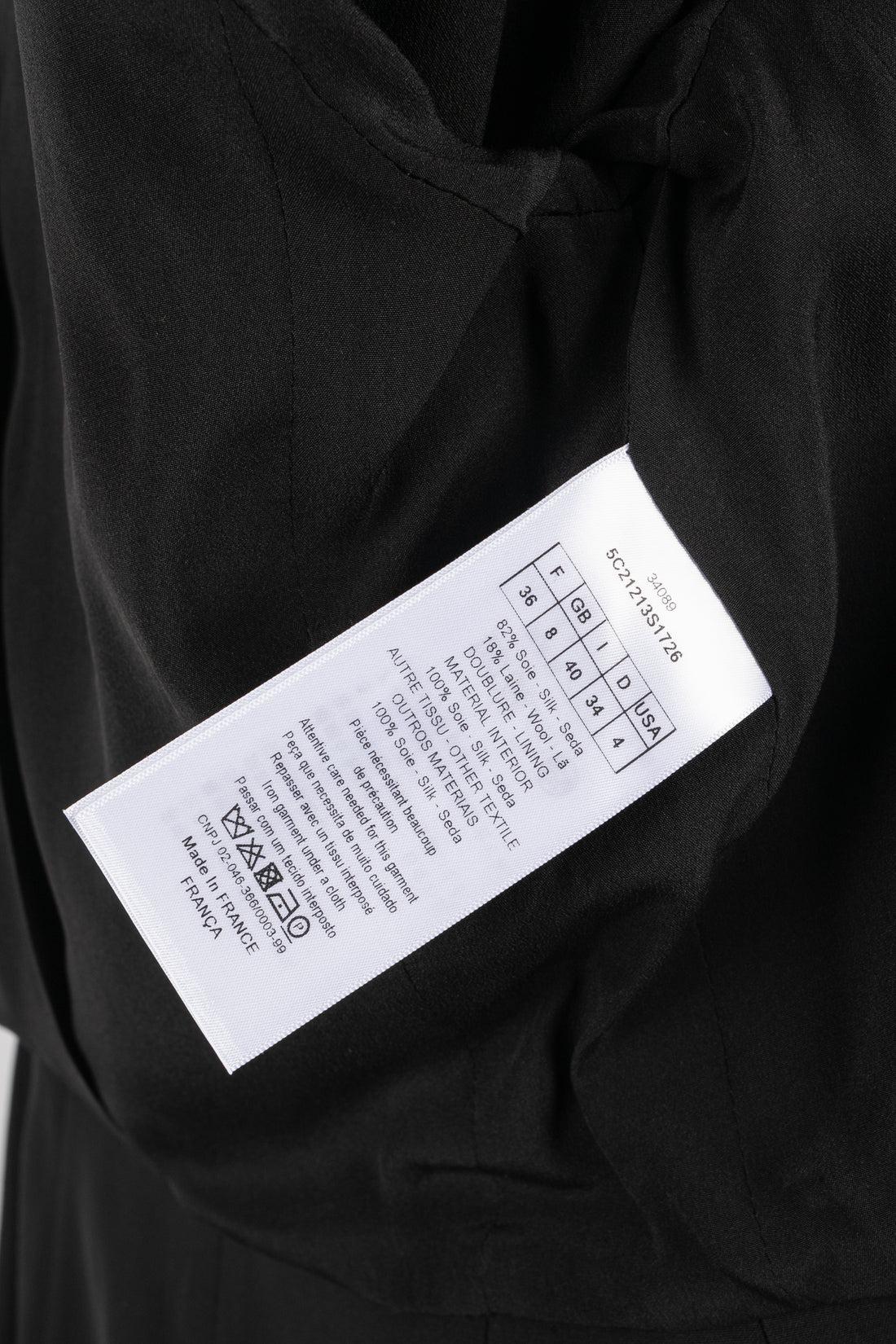 Dior Black Jacket with a Satin Lapel For Sale 4