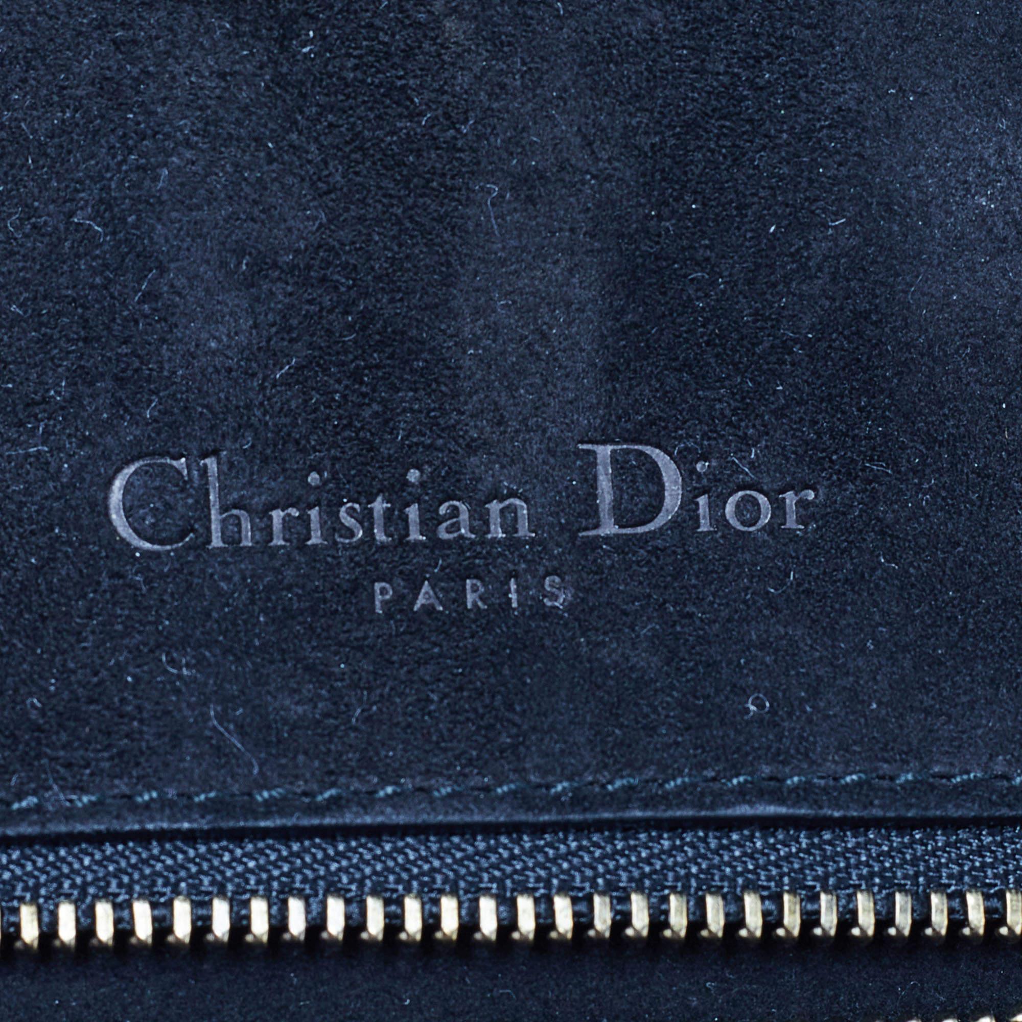 Dior Black Karung Leather Small Studded Diorama Shoulder Bag 10