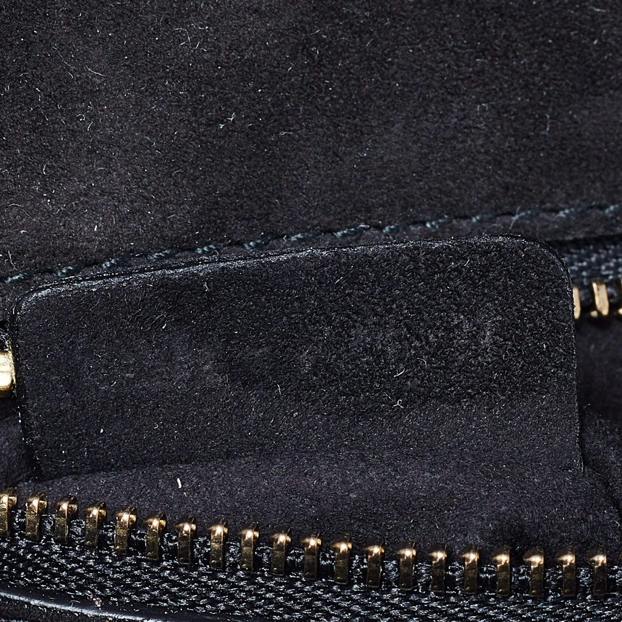 Dior Black Karung Leather Small Studded Diorama Shoulder Bag 11