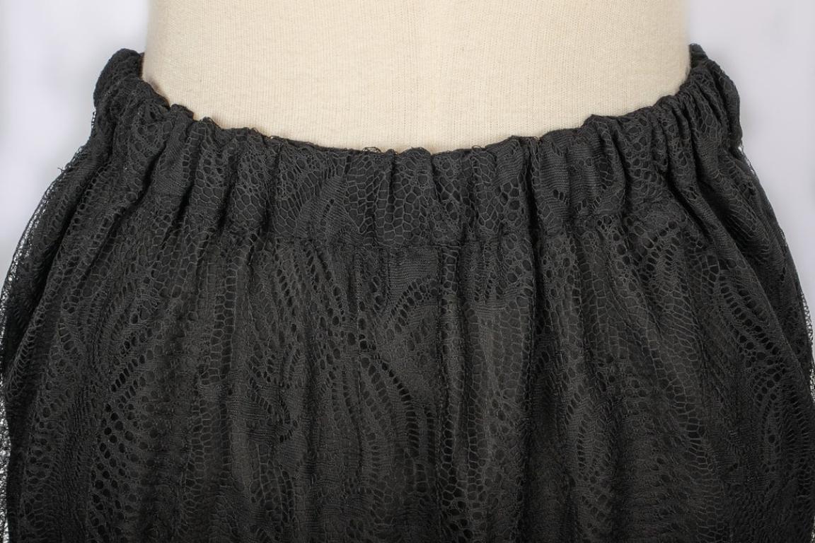 Dior Black Lace Skirt 1