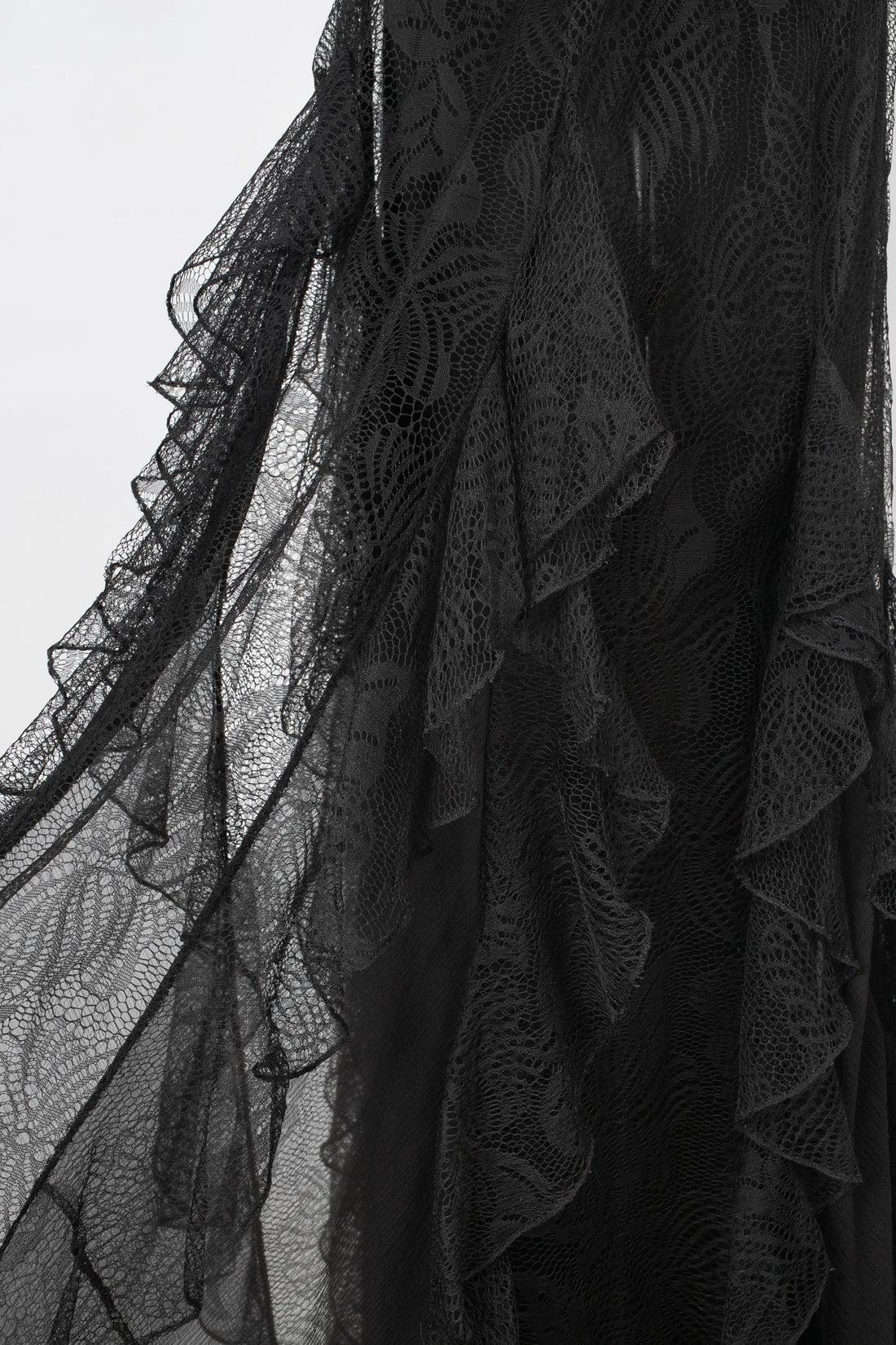 Dior Black Lace Skirt 3