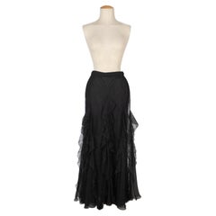 Dior Black Lace Skirt