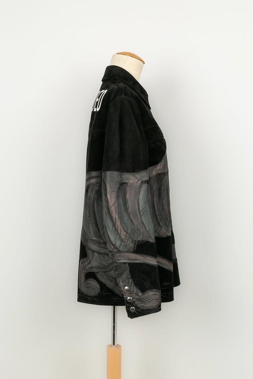 Dior - Veste de croisière en cuir d'agneau noir Pour femmes en vente