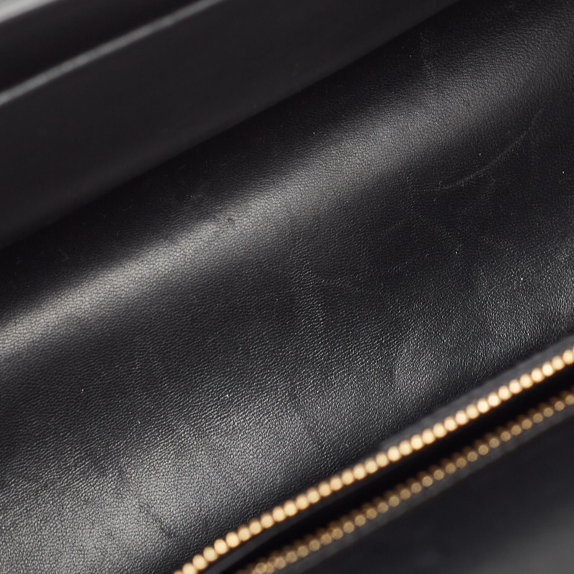 Dior Black Leather 30 Montaigne Flap Bag 6
