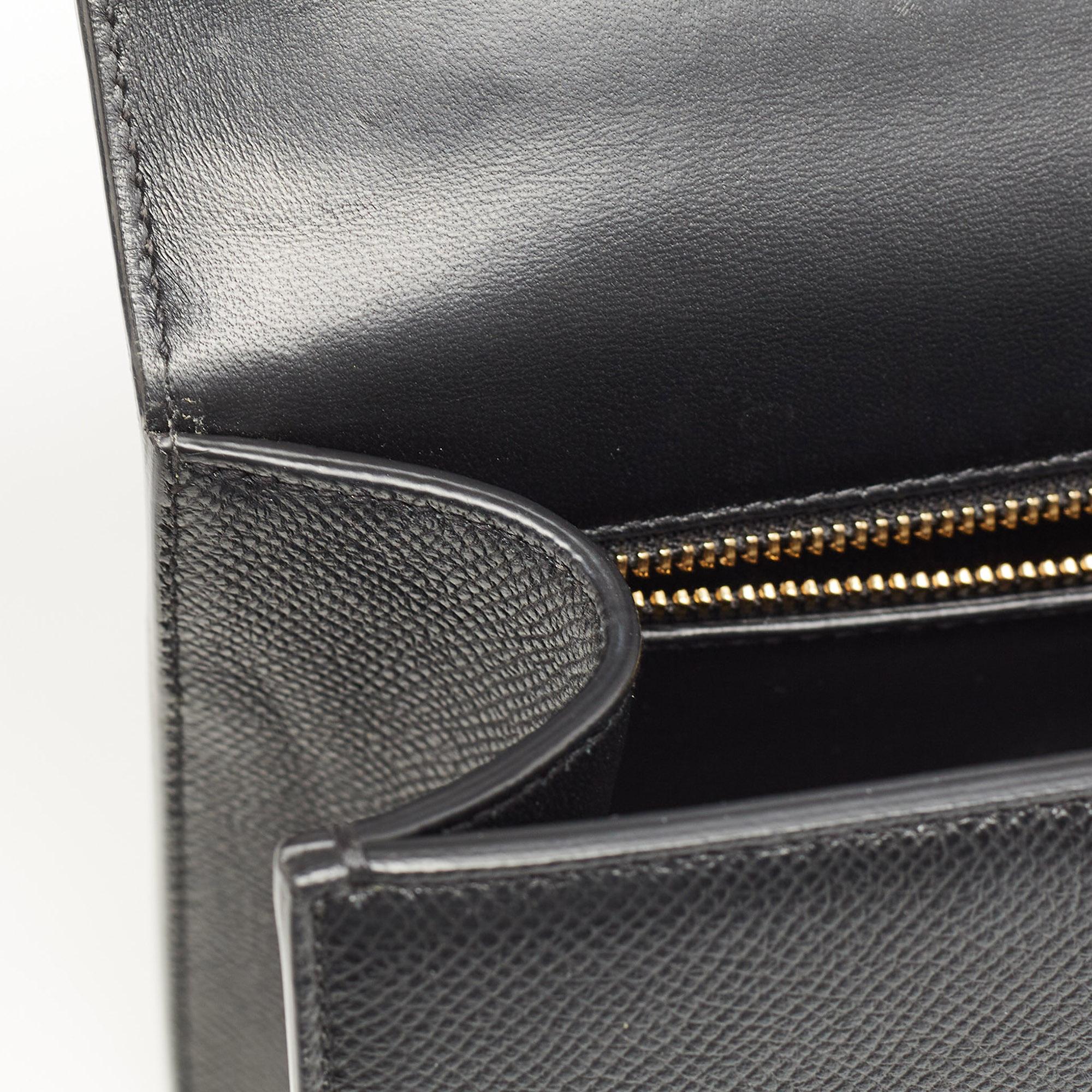 Dior Black Leather 30 Montaigne Flap Bag 11