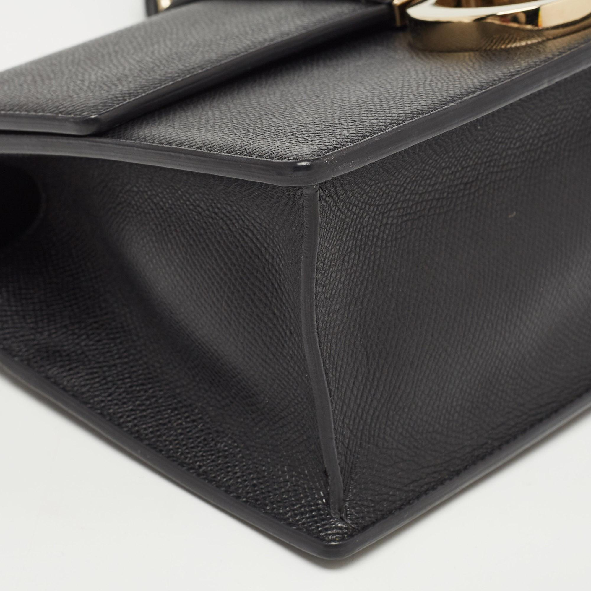 Dior Black Leather 30 Montaigne Flap Bag 2