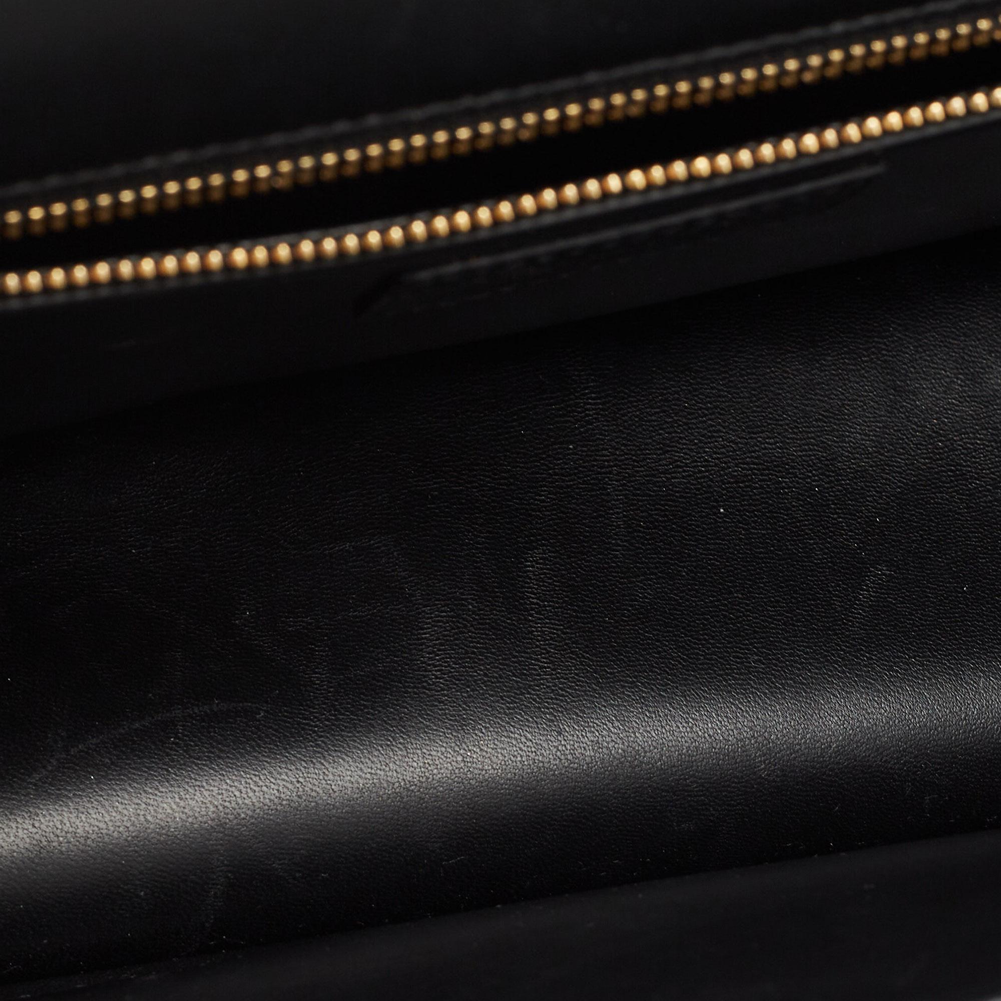 Dior Black Leather 30 Montaigne Flap Bag 5