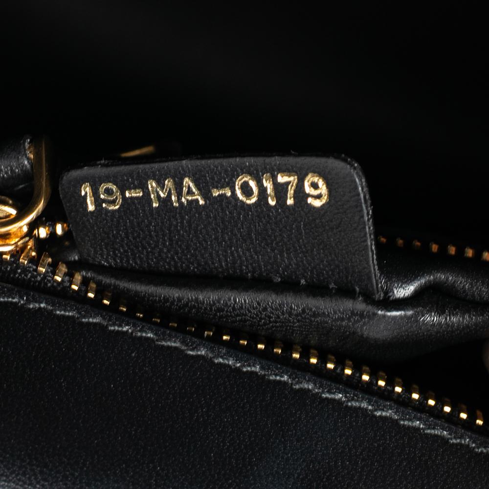 Dior Black Leather 30 Montaigne Shoulder Bag 1