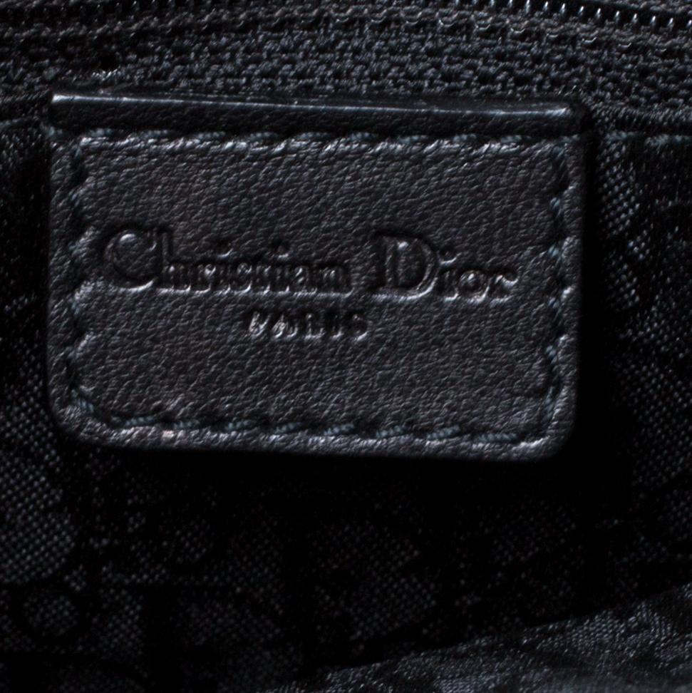 Dior Black Leather Admit It Top Handle Bag 1