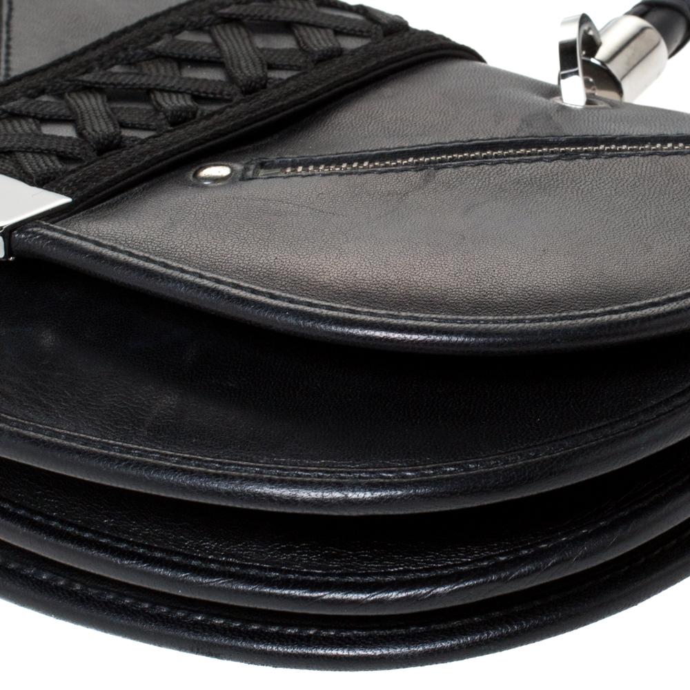 Dior Black Leather Admit It Top Handle Bag 3