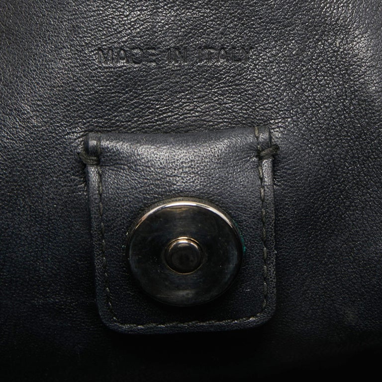 Dior Black Leather And Python Medium Diorissimo Shopper Tote For Sale 12