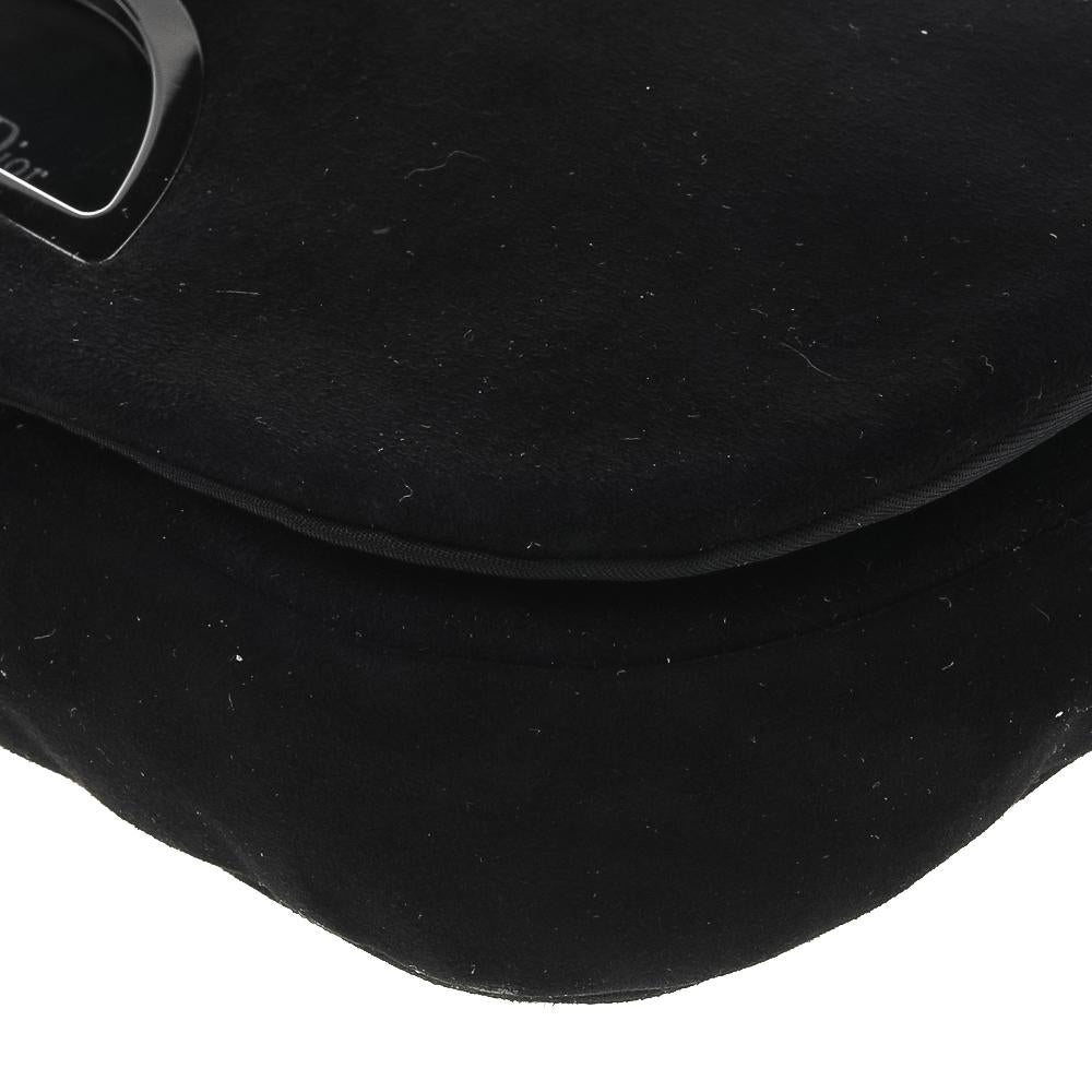 Dior Black Leather And Suede Malice Shoulder Bag 1