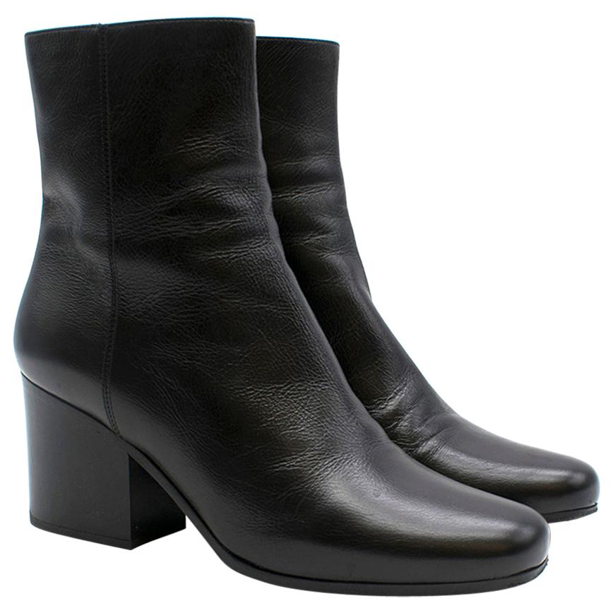 Dior black leather ankle boots SIZE 36