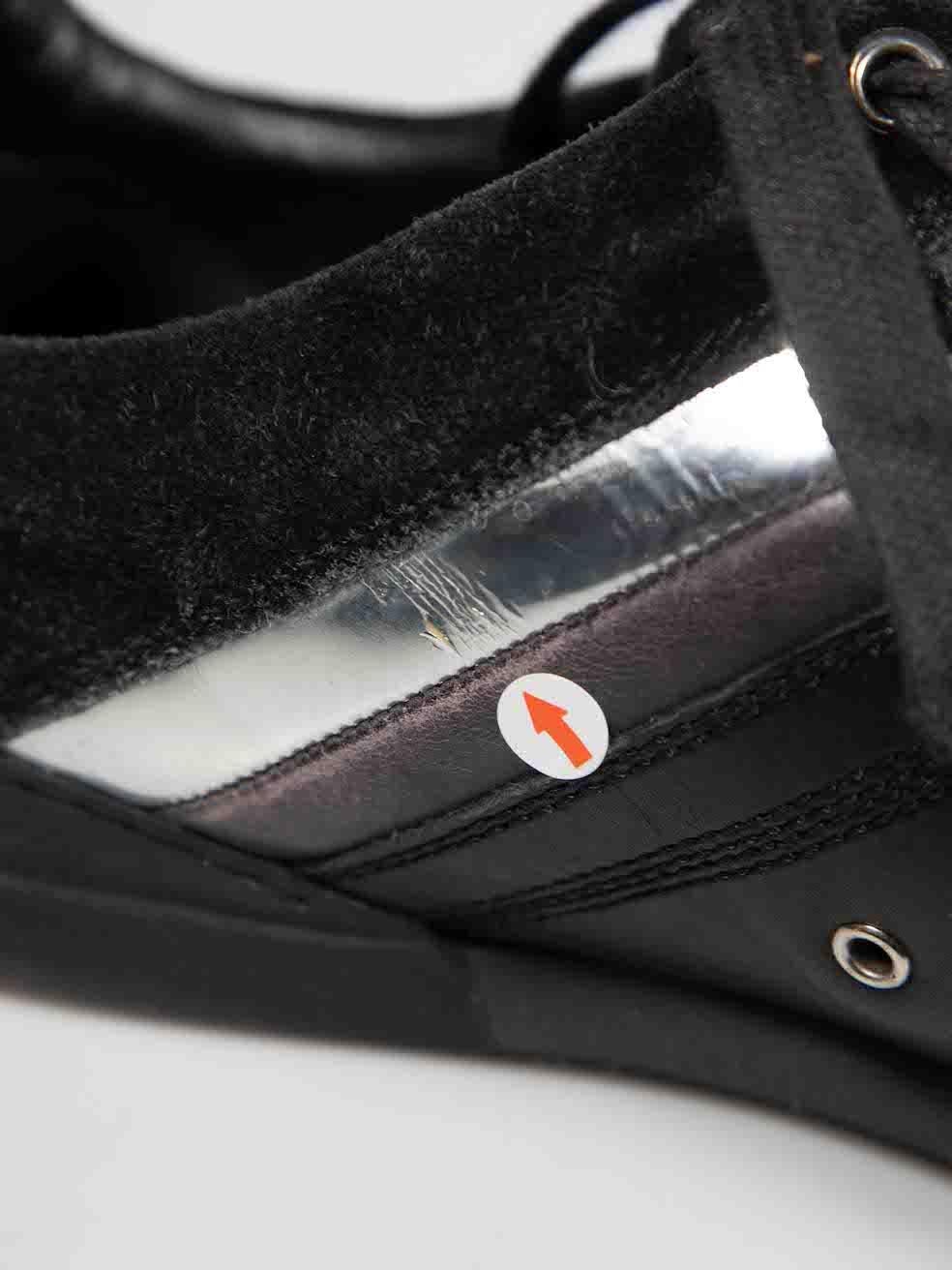 Dior Black Leather B18 Low Top Trainers Size IT 42 For Sale 3