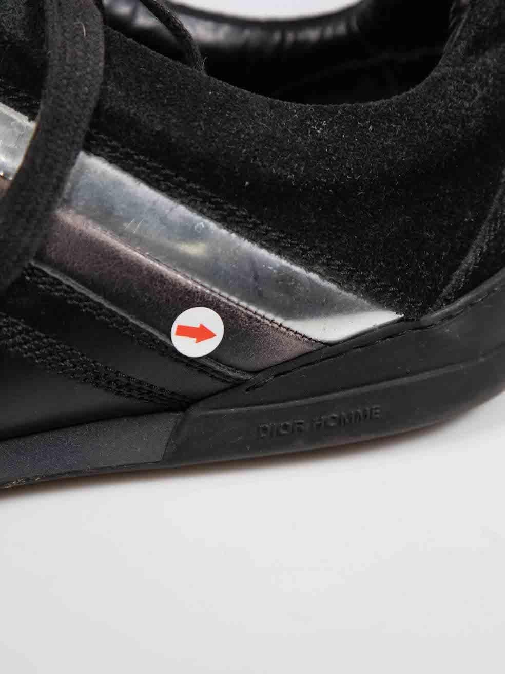 Dior Black Leather B18 Low Top Trainers Size IT 42 For Sale 4