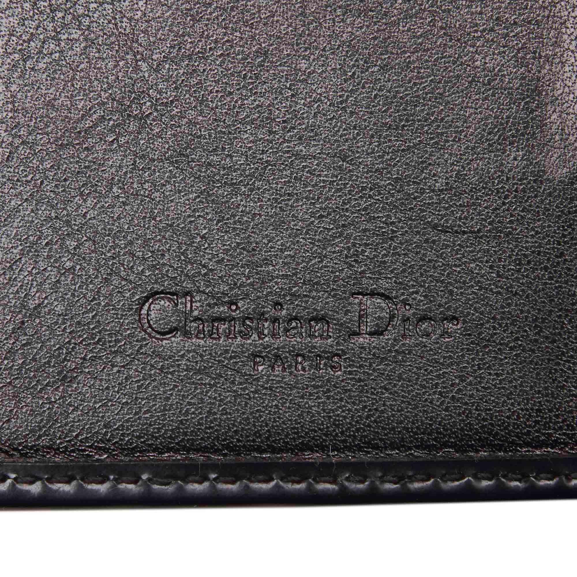 Women's Dior Black  Leather Business Card Holder France