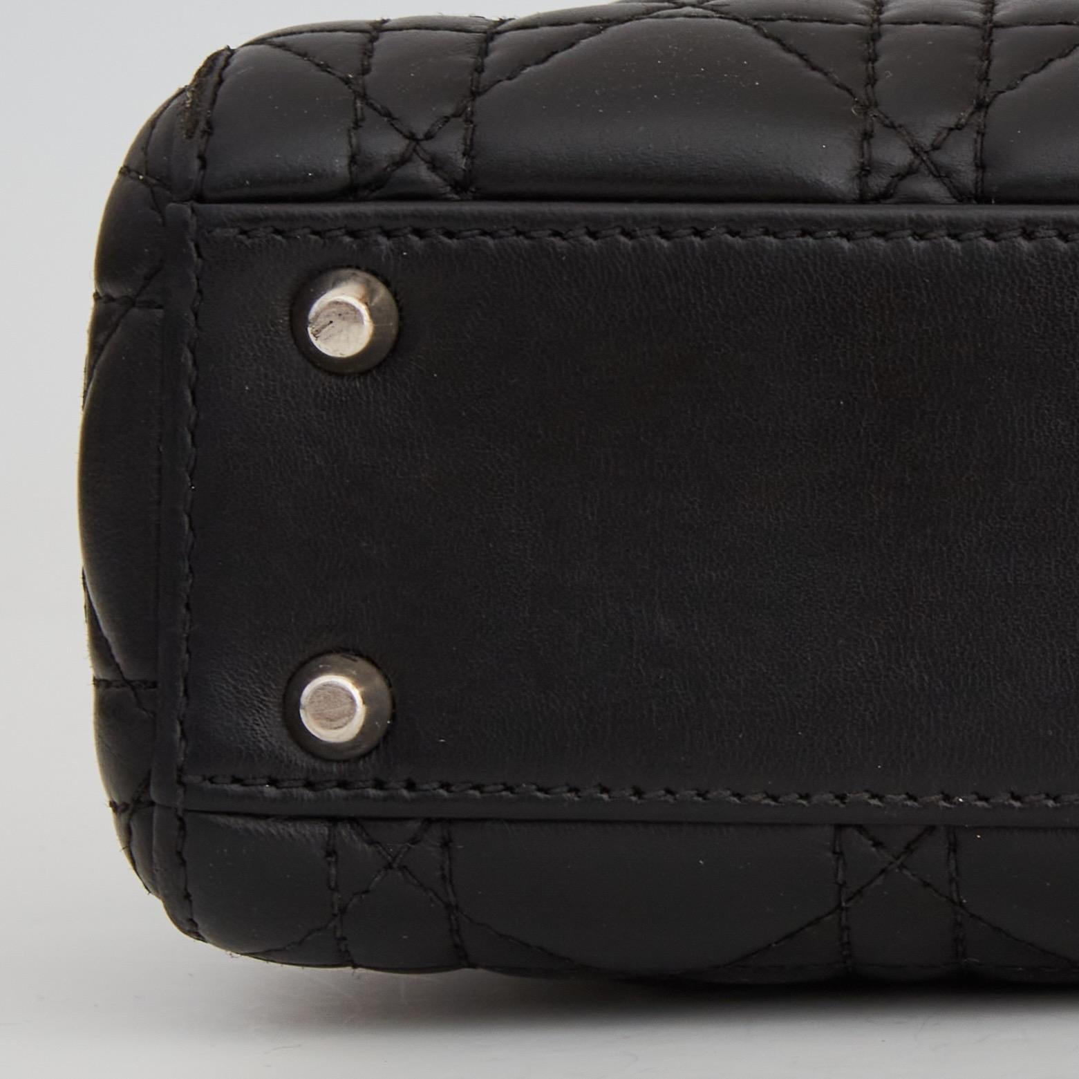 Dior Black Leather Cannage Lady Bag (2019) 6