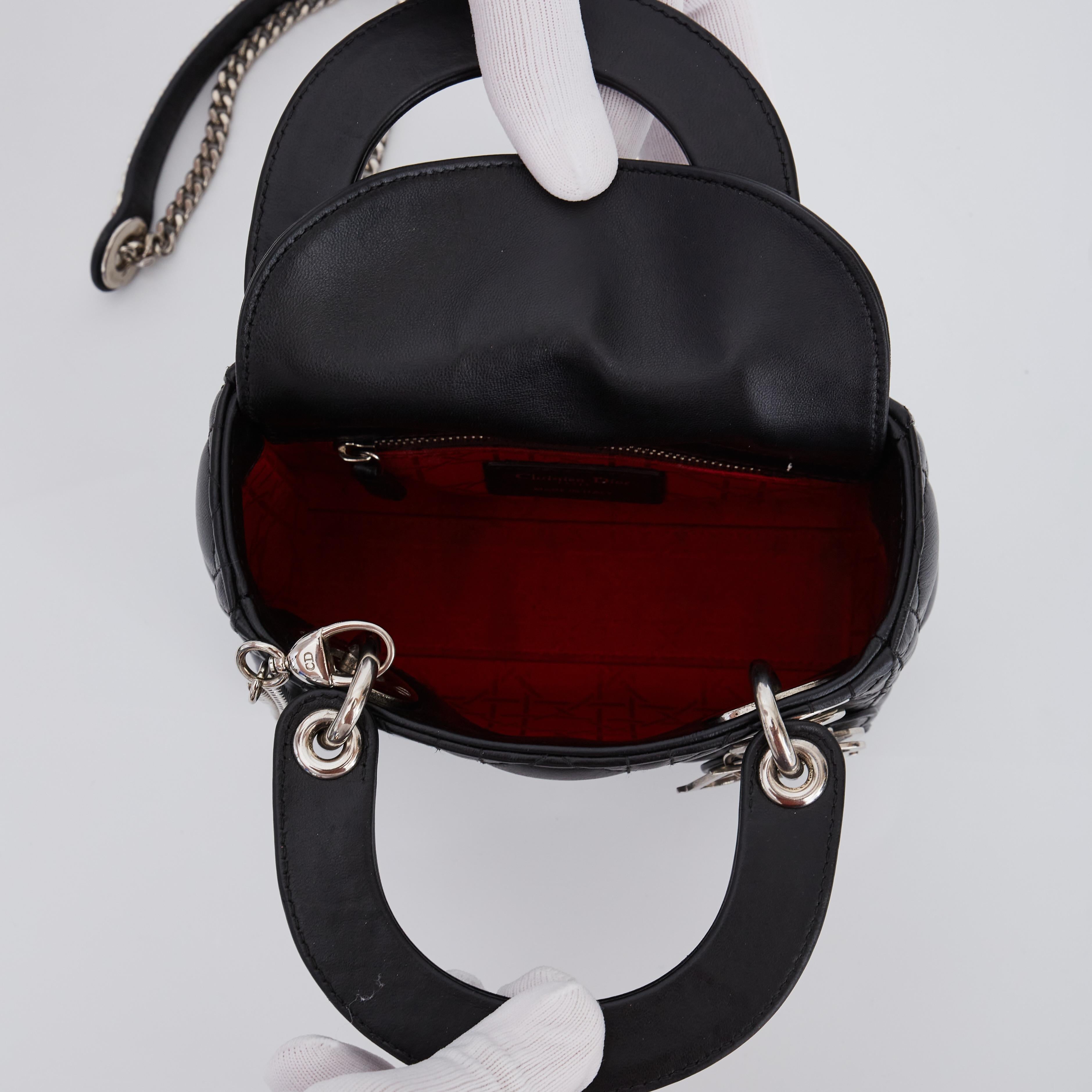 Dior Black Leather Cannage Lady Bag (2019) 2