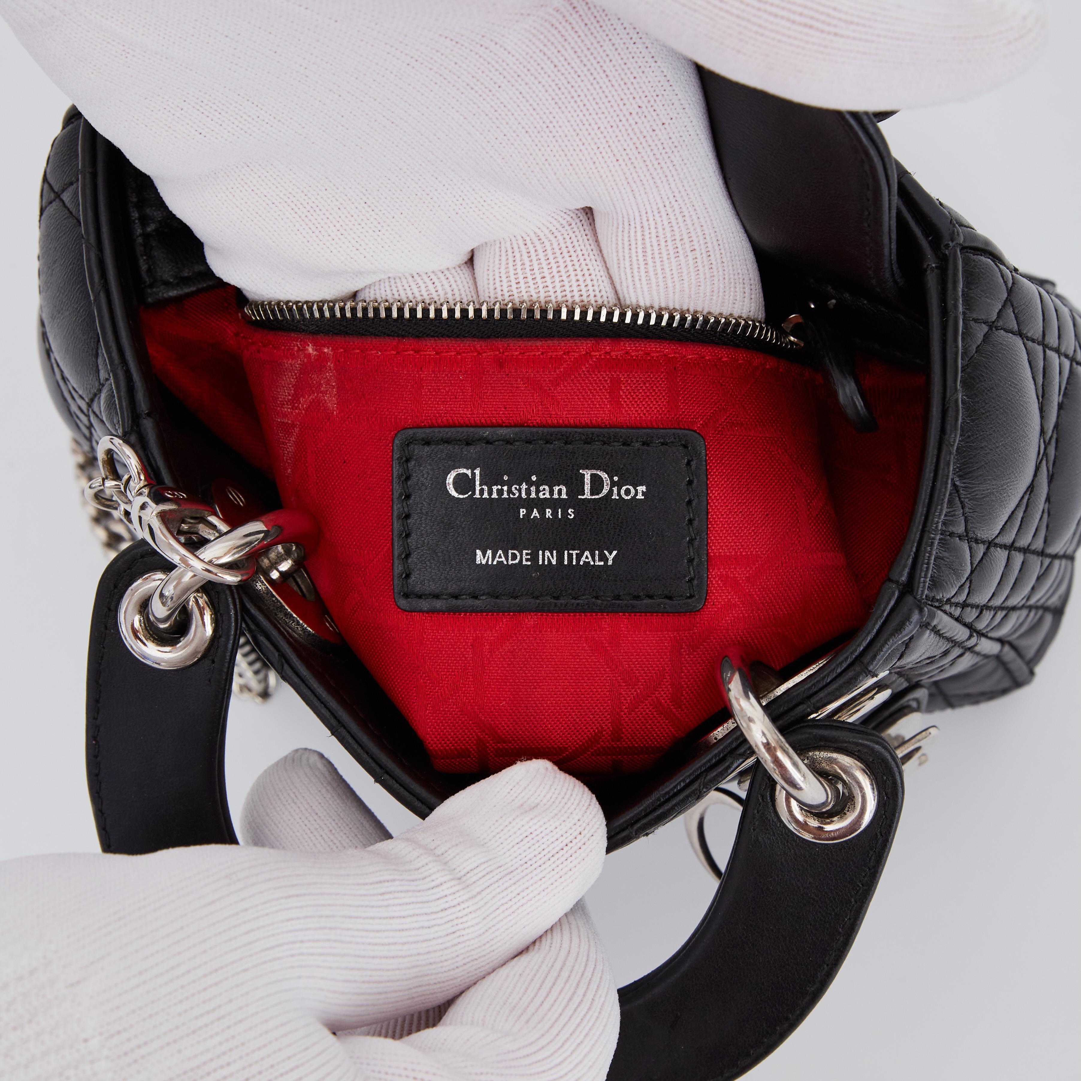 Dior Black Leather Cannage Lady Bag (2019) 4