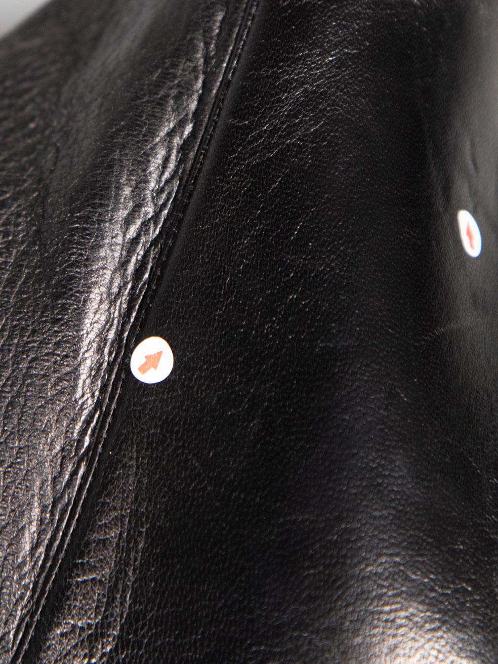 Dior Stivali al ginocchio in pelle nera CD Taglia IT 38.5 in vendita 3