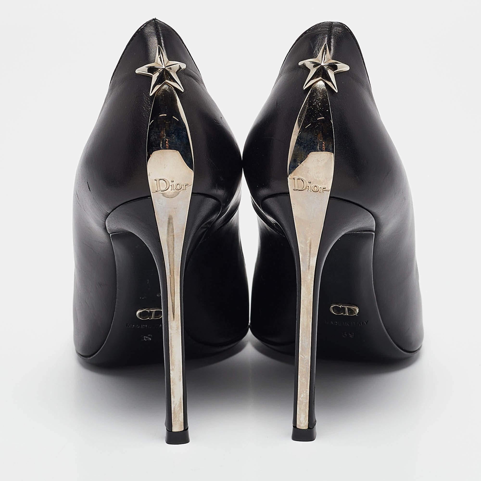 Donna Dior, pelle nera, Pumps a punta Cherie, taglia 39