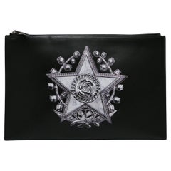 Dior Schwarze Leder-Clutch