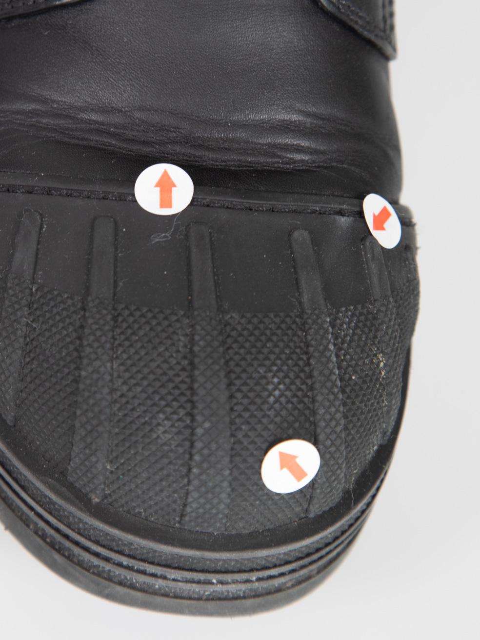 Dior Bottes de combat en cuir noir Taille IT 37.5 en vente 3