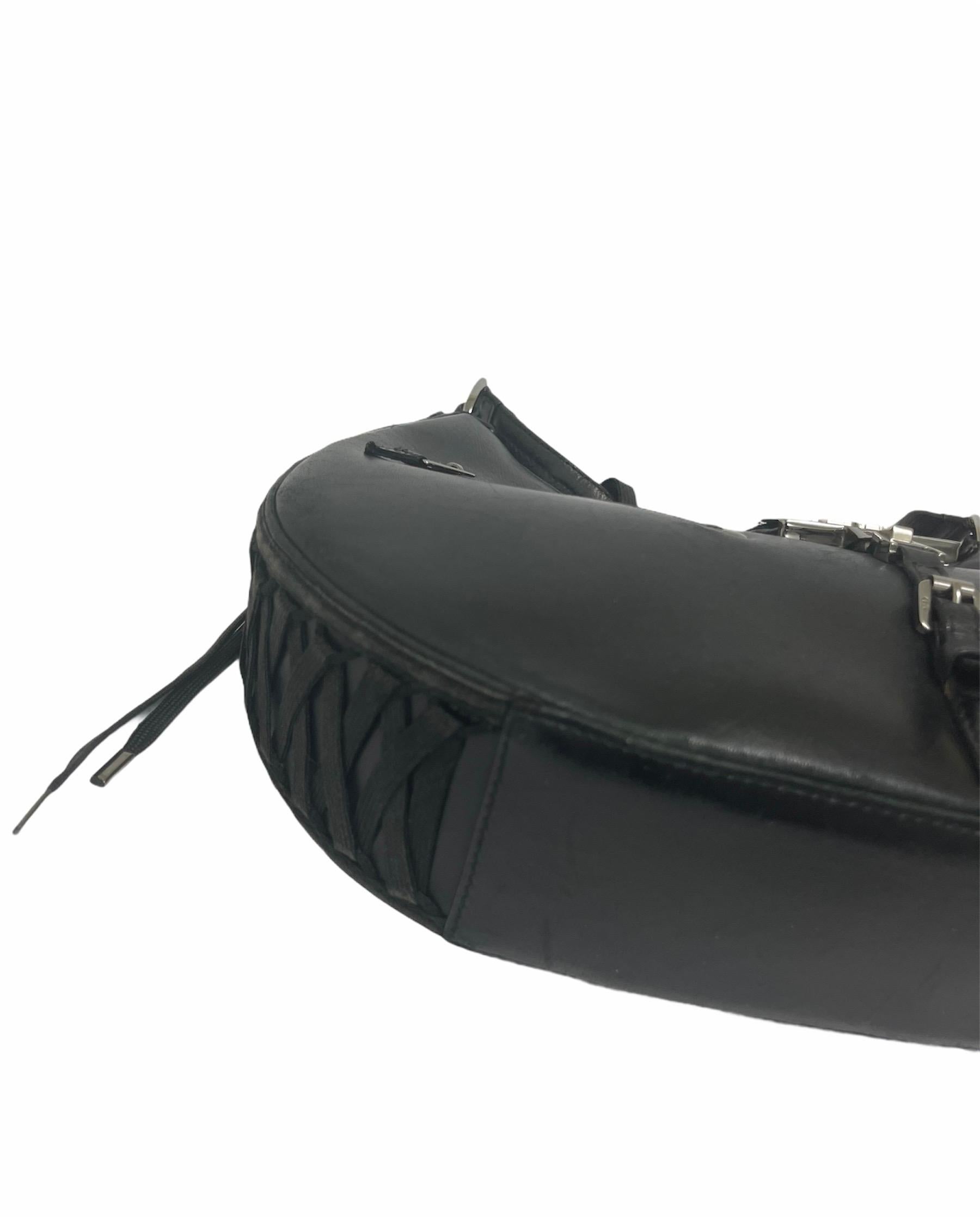 Dior Black Leather Corset Bag 3