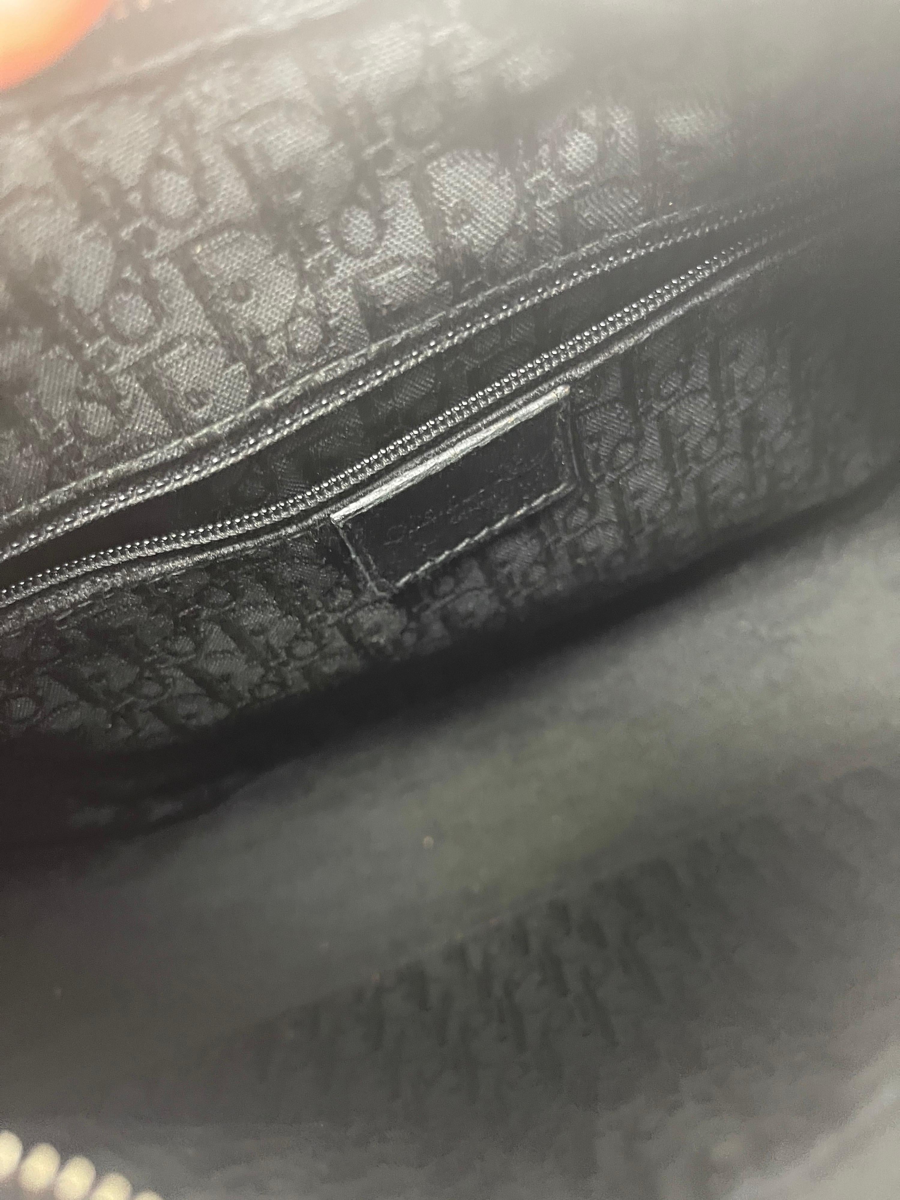 Dior Black Leather Corset Bag 4