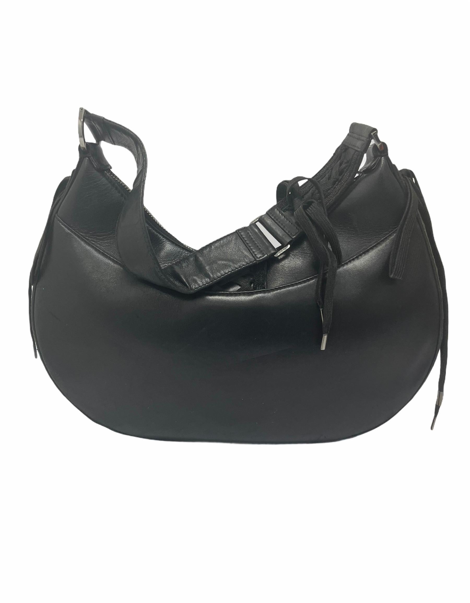 Dior - Sac Corset en cuir noir 1