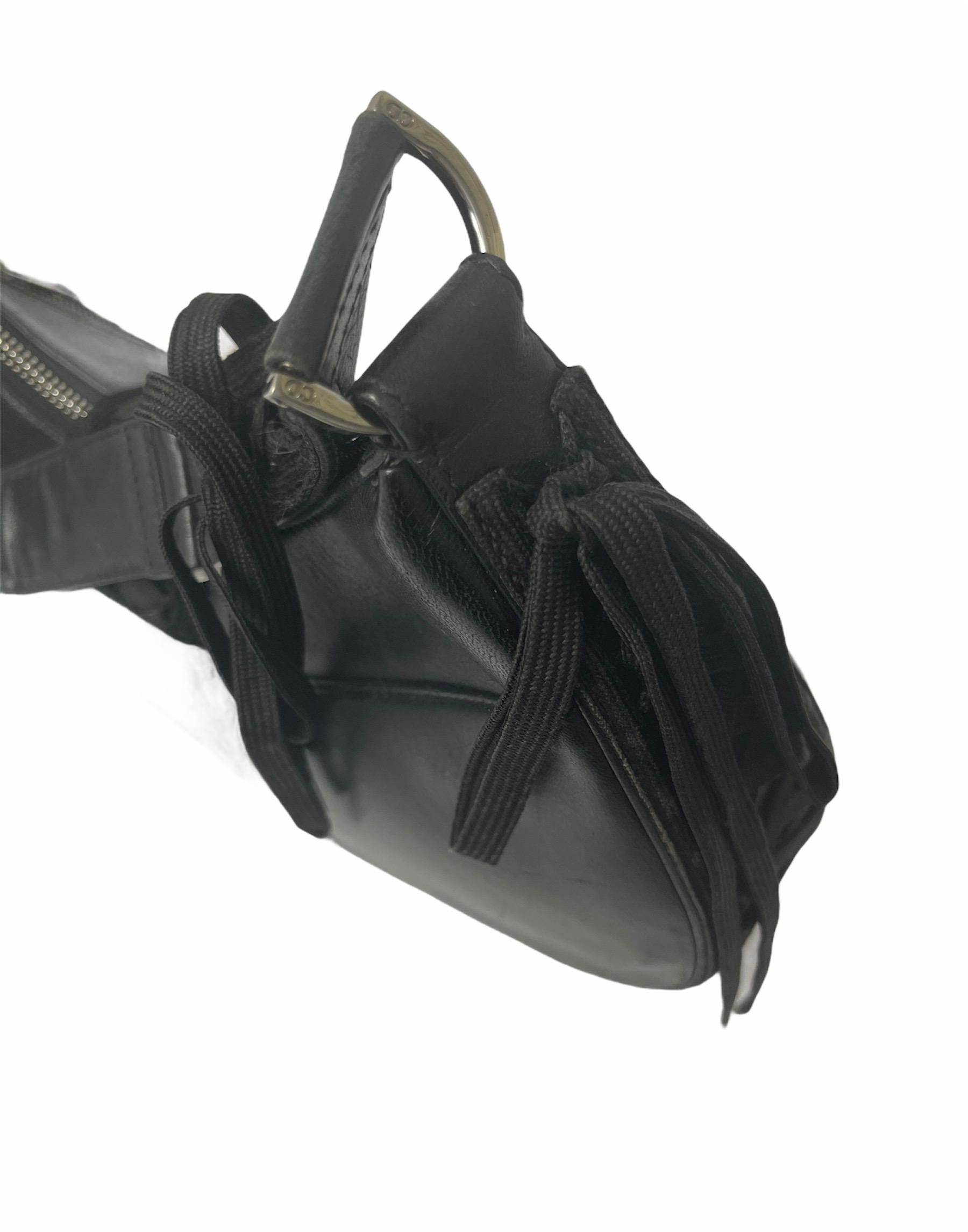 Women's Dior Black Leather Corset Bag