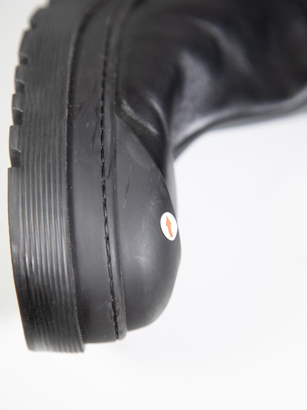 Dior Black Leather Cut Out Boots Size IT 40.5 For Sale 4