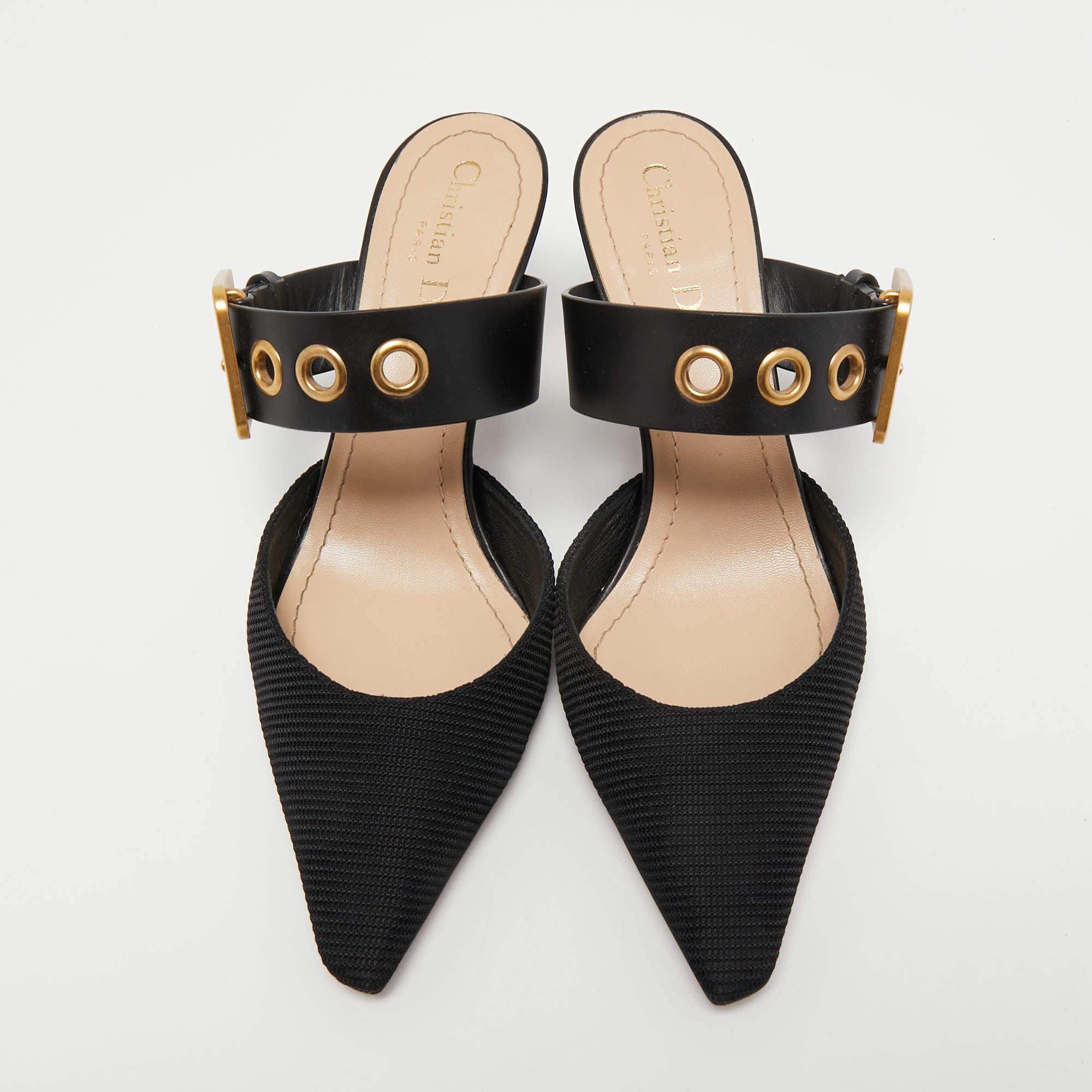 Lift your look without compromising on comfort when you slip into these mules. Made from the finest material, the mules are perfect for any occasion and will leave you feeling confident each time you slip them on.

Includes: Original Dustbag,