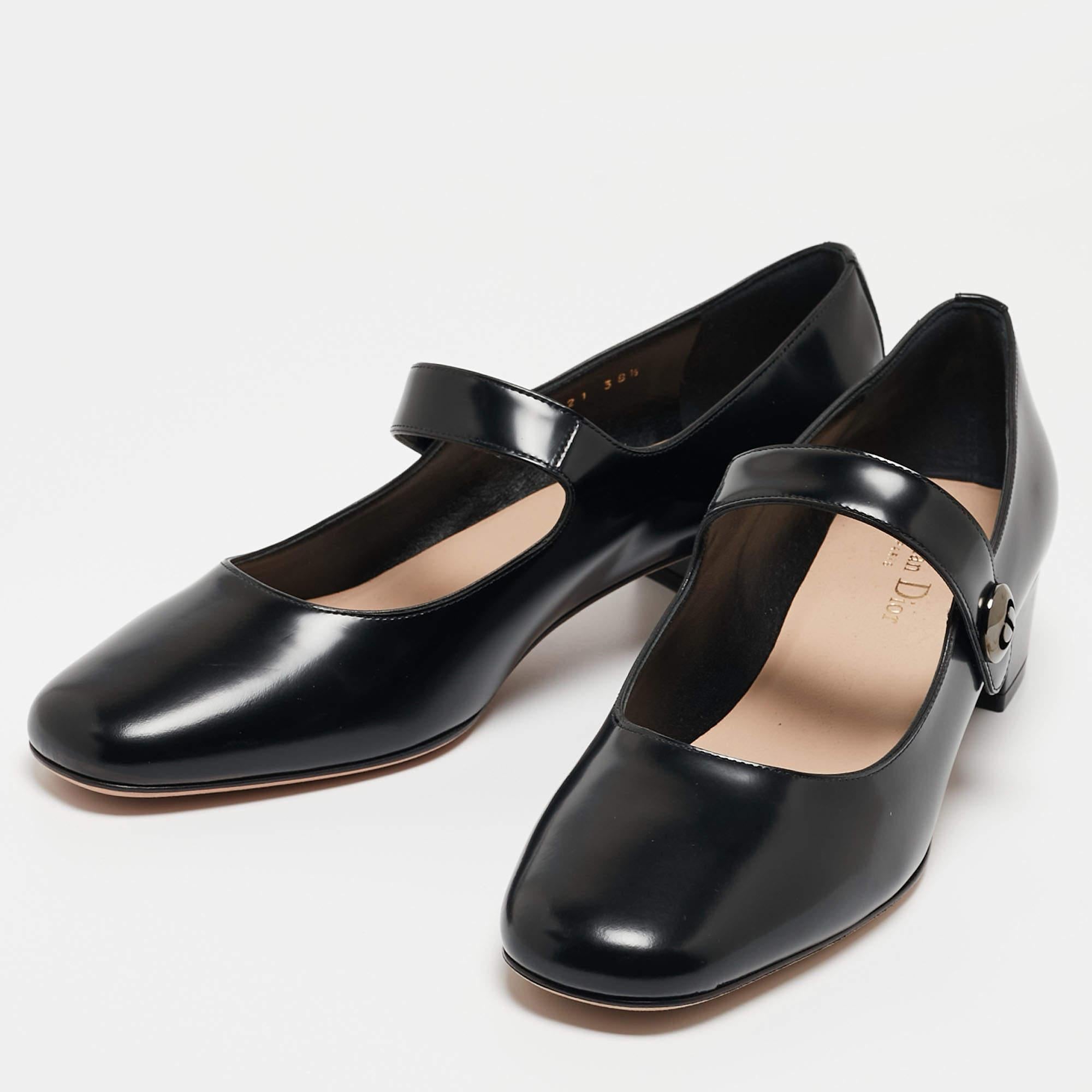 Women's Dior Black Leather D-Doll Pumps Size 38.5